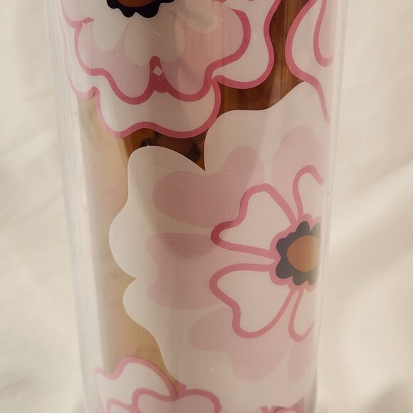 Starbucks Travel Tumbler Pink White Flower Twist Lid Tall Mug Cup 16 oz FastShip - Picture 3 of 13